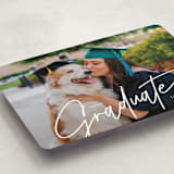 "Tassled T" - Graduation Announcements in Snow by Lauren Chism - Detail