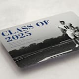 "Bold Headline" - Graduation Announcements in Midnight by Emily Sabol Goss - Detail