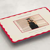 "Decorative Frame" - Graduation Announcements in Crimson by Baumbirdy - Detail