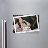 "Filter" - Graduation Announcements in Snow by Inkblot Design - Magnet Front