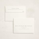"Graduate Script" - Customizable Foil-pressed Graduation Announcements in White by Sarah Curry.