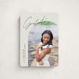 "Arc Over" - Graduation Announcements in Vanilla by Pixel and Hank - Front
