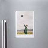 "Subtle" - Graduation Announcements in Silk by Adelyn T. - Magnet Front