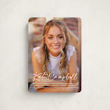 "Signature Grad" - Graduation Announcements in Linen by Erica Krystek - Front
