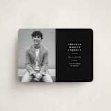 "Distinguished" - Graduation Announcements in Noir by Meggy Masters - Front