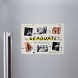 "Grad Journal" - Graduation Announcements in Paper by Orasie - Magnet Front