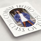 "Well Rounded" - Graduation Announcements in Classic White by Cindy Reynolds - Detail