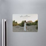 "high script" - Graduation Announcements in Onyx by Eric Ransom - Magnet Front