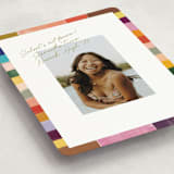 "Colorful Scallop" - Graduation Announcements in Olive by Sierra Lee - Detail