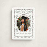 "Ivy Grad" - Graduation Announcements in Linen by Paper Sun Studio - Front