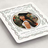 "Ivy Grad" - Graduation Announcements in Linen by Paper Sun Studio - Detail