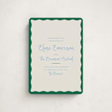 "Augusta" - Graduation Announcements in Tide by Megan Davis - Front