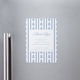 "Sweet Garden" - Graduation Announcements in Provincial Blue by Erin German - Magnet Front
