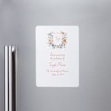 "wildflowers crest" - Graduation Announcements in Hoos by Cass Loh - Magnet Front