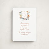 "wildflowers crest" - Graduation Announcements in Hoos by Cass Loh - Front