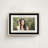"Modern striped frame" - Graduation Announcements in Noir by Jackie Crawford - Front