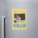"Bold Baddie" - Graduation Announcements in Legal Pad by Claire - Magnet Front