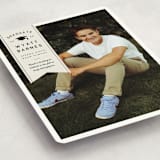 "grad ribbon" - Graduation Announcements in Taupe by Sarah Curry - Detail