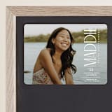 "Pillar" - Graduation Announcements in Snow by Owl and Toad - Magnet Front