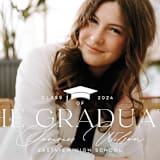 "Placement" - Graduation Announcements in Paper by Michelle Taylor - Detail
