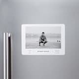 "Collegiate" - Graduation Announcements in Onyx by Benita Crandall - Magnet Front