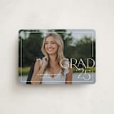 "Broken Border" - Graduation Announcements in Snow by Lauren Chism - Front