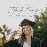"Timeless Classic" - Graduation Announcements in Noir by Brandy Folse - Detail