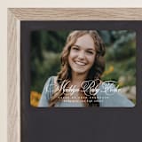 "With a flourish" - Graduation Announcements in Salt by Lea Delaveris - Magnet Front