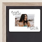 "Tassel turned, diploma earned" - Graduation Announcements in Noir by Abbigail Lim - Magnet Front