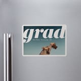 "The Cover" - Graduation Announcements in Mist by Gwen Bedat - Magnet Front