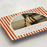 "Grad Stripes" - Graduation Announcements in Rose & Sunflower by Anna Elder - Detail