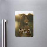 "elegant name" - Graduation Announcements in Cloud by JoAnn Jinks - Magnet Front