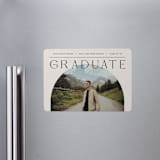 "Vision" - Graduation Announcements in Ivory by Pixel and Hank - Magnet Front
