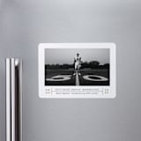 "Modern Grid" - Graduation Announcements in Golden by Erica Krystek - Magnet Front