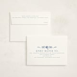 "Grad Crest" - Graduation Announcements in Indigo by Petra Kern - FREE Recipient Addressing