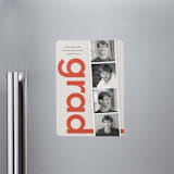 "Film Strip" - Graduation Announcements in Tomato by Morgan Kendall - Magnet Front