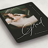 "Theatric" - Graduation Announcements in Midnight by Christie Garcia - Detail