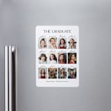 "Best Year" - Graduation Announcements in Moon by Olivia Williams - Magnet Front