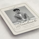 "Refined Grad" - Graduation Announcements in Taupe by Ashley Iwafuchi - Detail