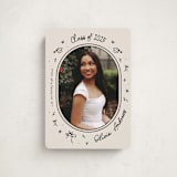 "Illustrated Grad" - Graduation Announcements in Onyx by Ashley Iwafuchi - Front