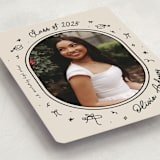"Illustrated Grad" - Graduation Announcements in Onyx by Ashley Iwafuchi - Detail