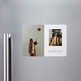 "Go Far" - Graduation Announcements in Salt by Joyce Pinheiro - Magnet Front