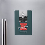 "Varsity Initial" - Graduation Announcements in Forest by Leia Matt - Magnet Front