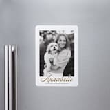 "vintage script" - Graduation Announcements in Golden by Maja Cunningham - Magnet Front