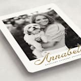 "vintage script" - Graduation Announcements in Golden by Maja Cunningham - Detail