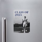 "Bold Headline" - Graduation Announcements in Midnight by Emily Sabol Goss - Magnet Front