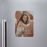 "Momentous" - Graduation Announcements in Salt by Jessica Williams - Magnet Front