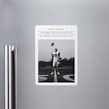 "Modern Grid" - Graduation Announcements in Golden by Erica Krystek - Magnet Front