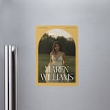 "In Vogue" - Graduation Announcements in Sunshine by Robert and Stella - Magnet Front