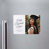"Most Classic" - Graduation Announcements in Newspaper by Lea Delaveris - Magnet Front